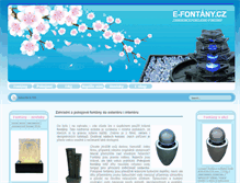 Tablet Screenshot of e-fontany.cz
